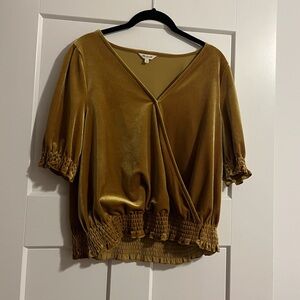 Madewell Velvet Gold Women's Top